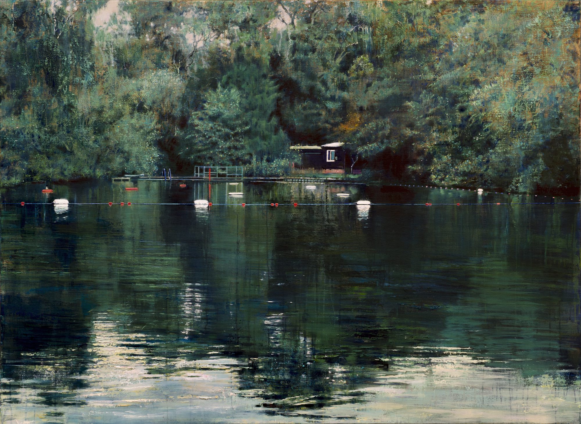 Schilderij Isabella Pond #4 zwemvijver Londen