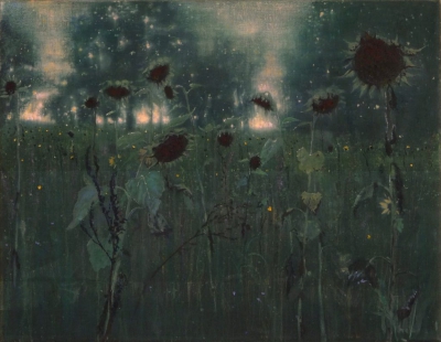 Schilderij zonnebloemen Isabella Werkhoven